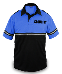 First Class Two Tone Bike Patrol Shirt with Zipper Pocket with Security ID