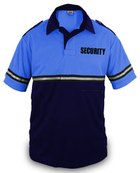 First Class Two Tone Bike Patrol Shirt with Zipper Pocket with Security ID
