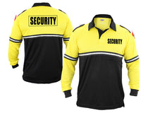 Two Tone Security Long Sleeve Bike Patrol Shirt With Zipper Pocket